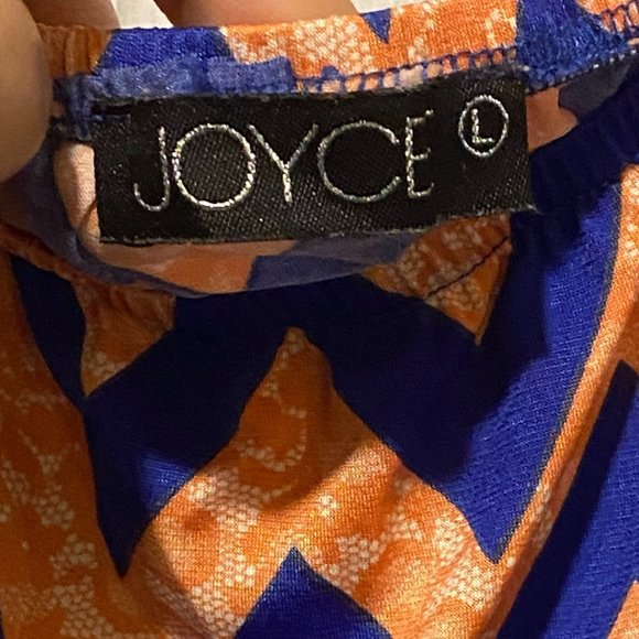 Joyce Gator orange blue UF dress sz L - Picture 8 of 9